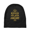 kings are born in january Baby Beanies