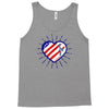 heart us flag 4th july fredom america usa Tank Top