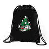 cat tree Drawstring Bags