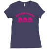 tribut t shirt john mellencamp   kleine rosa h&auml;user Ladies Fitted T-Shirt