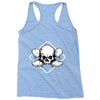 skate until the end black Racerback Tank