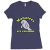 manatees are awesome Ladies Fitted T-Shirt