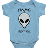 humans aren't real Baby Onesie