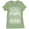 Real Kings Are Born On December 15 Ladies Fitted T-Shirt