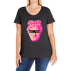 not sad Ladies Curvy T-Shirt