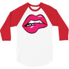 sexy lip biting 3/4 Sleeve Shirt