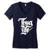 thug life Women's V-Neck T-Shirt