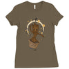 groovy baby groot 2 Ladies Fitted T-Shirt