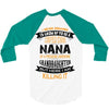 Super Cool Nana Of A Freaking Awesome Granddaughter 3/4 Sleeve Shirt