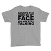 rude slogan Youth Tee
