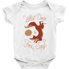 what does the fox say Baby Bodysuit