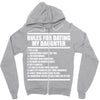 rules for dating my daughter Zipper Hoodie