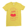 cheeseburger Ladies Fitted T-Shirt