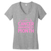 breast cancer awareness month Women's V-Neck T-Shirt