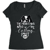 The Mountains Are Calling, I Must Go Women's Triblend Scoop T-shirt