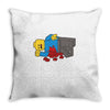 lego guy Throw Pillow