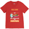 walk away i have anger issues V-Neck Tee