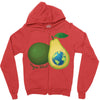 vegan world Zipper Hoodie