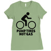 pump tires not gas Ladies Fitted T-Shirt