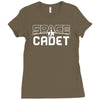 space cadet space ship Ladies Fitted T-Shirt