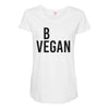be vegan Maternity Scoop Neck T-shirt