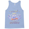 military, women's proud air force mom of her military son u Tank Top