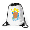 log it's better than bad it's good Drawstring Bags