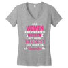 All Women Are Created Equal But Only The Best Are Born In November Women's V-Neck T-Shirt