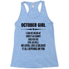 Super October Girl Racerback Tank