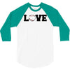 love baseball 3/4 Sleeve Shirt