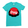 pray Ladies Fitted T-Shirt