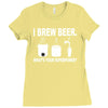 i brew beer what's your superpower Ladies Fitted T-Shirt