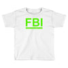 mens fbi print casual slim Toddler T-shirt