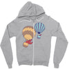 hot bear balloon Zipper Hoodie