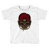 american football skull Toddler T-shirt
