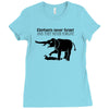elephants never forget and they never forgive t shirt funny mens tee n Ladies Fitted T-Shirt