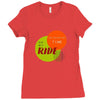 I'M TAKING MY TIME ON MY RIDE Ladies Fitted T-Shirt
