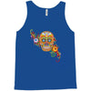 women's sugar skull purple Tank Top