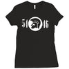 trojan records 54 46 Ladies Fitted T-Shirt