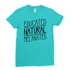 educated, natural, melanated Ladies Fitted T-Shirt