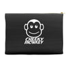 cheeky monkey funny Accessory Pouches