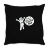 pit pat Throw Pillow