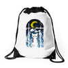 moon visitor Drawstring Bags