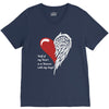 half of my heart is in heaven with my angel V-Neck Tee