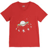 saturn go round V-Neck Tee