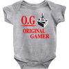old school gamer Baby Onesie