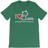 i love cats it's people who annoy me T-Shirt