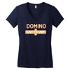 domino Women's V-Neck T-Shirt