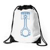 piston 3 Drawstring Bags