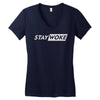 stay woke now Women's V-Neck T-Shirt
